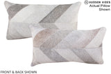 Patchwork 12"x22" Brazilian Cowhide Pillow #A16211 by Hudson Hides