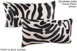 Zebra 12"x22" Brazilian Cowhide Pillow #A16214 by Hudson Hides