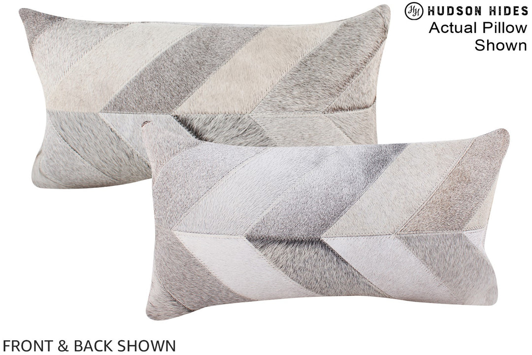 Patchwork 12"x22" Brazilian Cowhide Pillow #A16215 by Hudson Hides