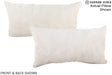 Grey 12"x22" Brazilian Cowhide Pillow #A16221 by Hudson Hides