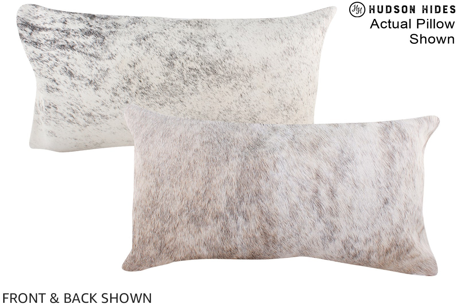 Grey Cowhide Pillow #A16223