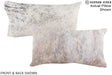 Grey 12"x22" Brazilian Cowhide Pillow #A16223 by Hudson Hides