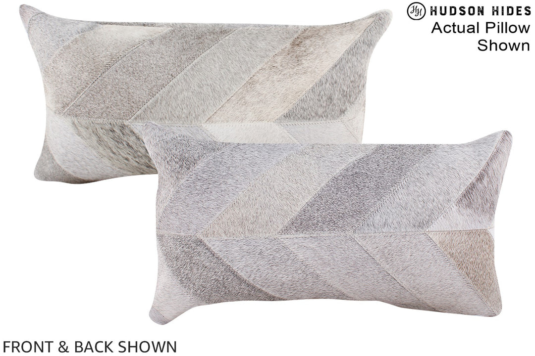 Patchwork 12"x22" Brazilian Cowhide Pillow #A16225 by Hudson Hides