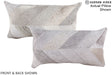 Patchwork 12"x22" Brazilian Cowhide Pillow #A16225 by Hudson Hides