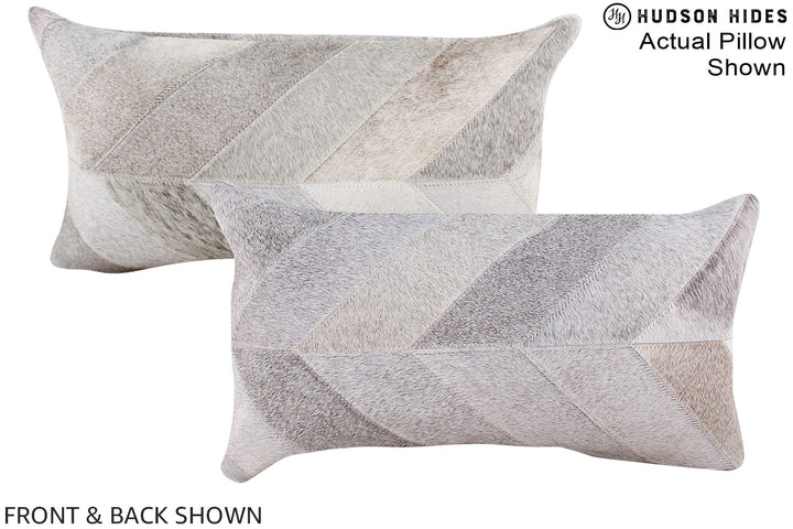 Patchwork 12"x22" Brazilian Cowhide Pillow #A16225 by Hudson Hides