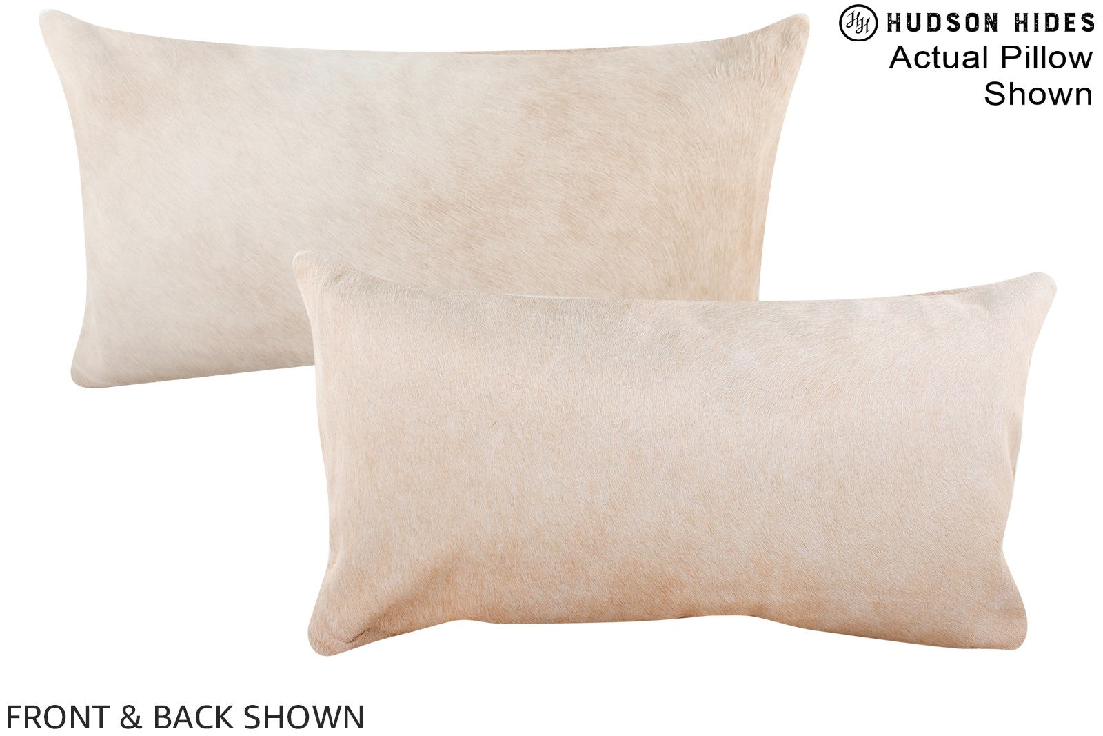 Beige Cowhide Pillow #A16227