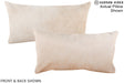 Beige 12"x22" Brazilian Cowhide Pillow #A16227 by Hudson Hides