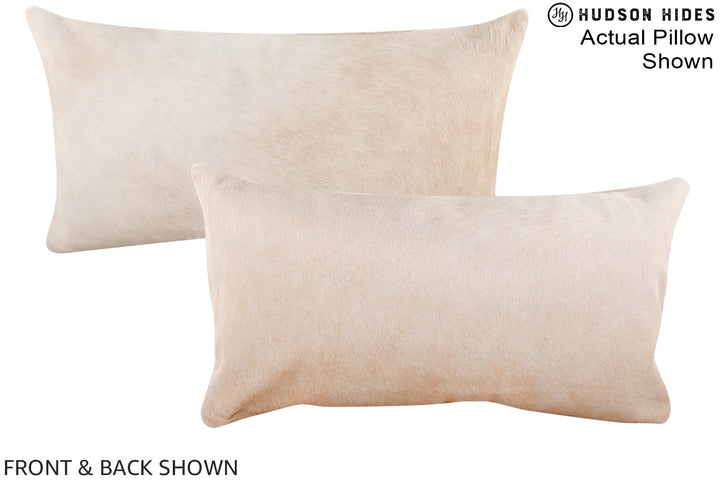 Beige 12"x22" Brazilian Cowhide Pillow #A16227 by Hudson Hides