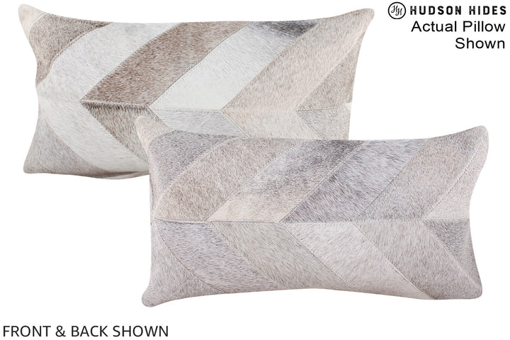Patchwork 12"x22" Brazilian Cowhide Pillow #A16228 by Hudson Hides