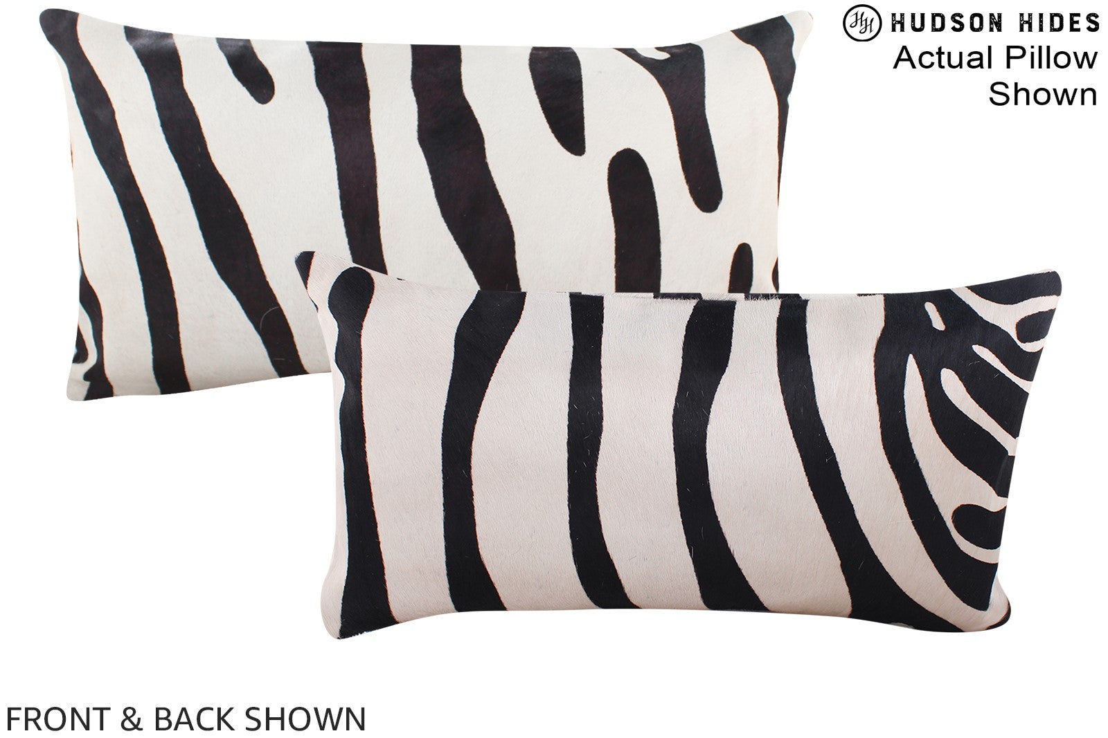 Zebra Cowhide Pillow #A16229