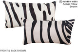Zebra 12"x22" Brazilian Cowhide Pillow #A16229 by Hudson Hides