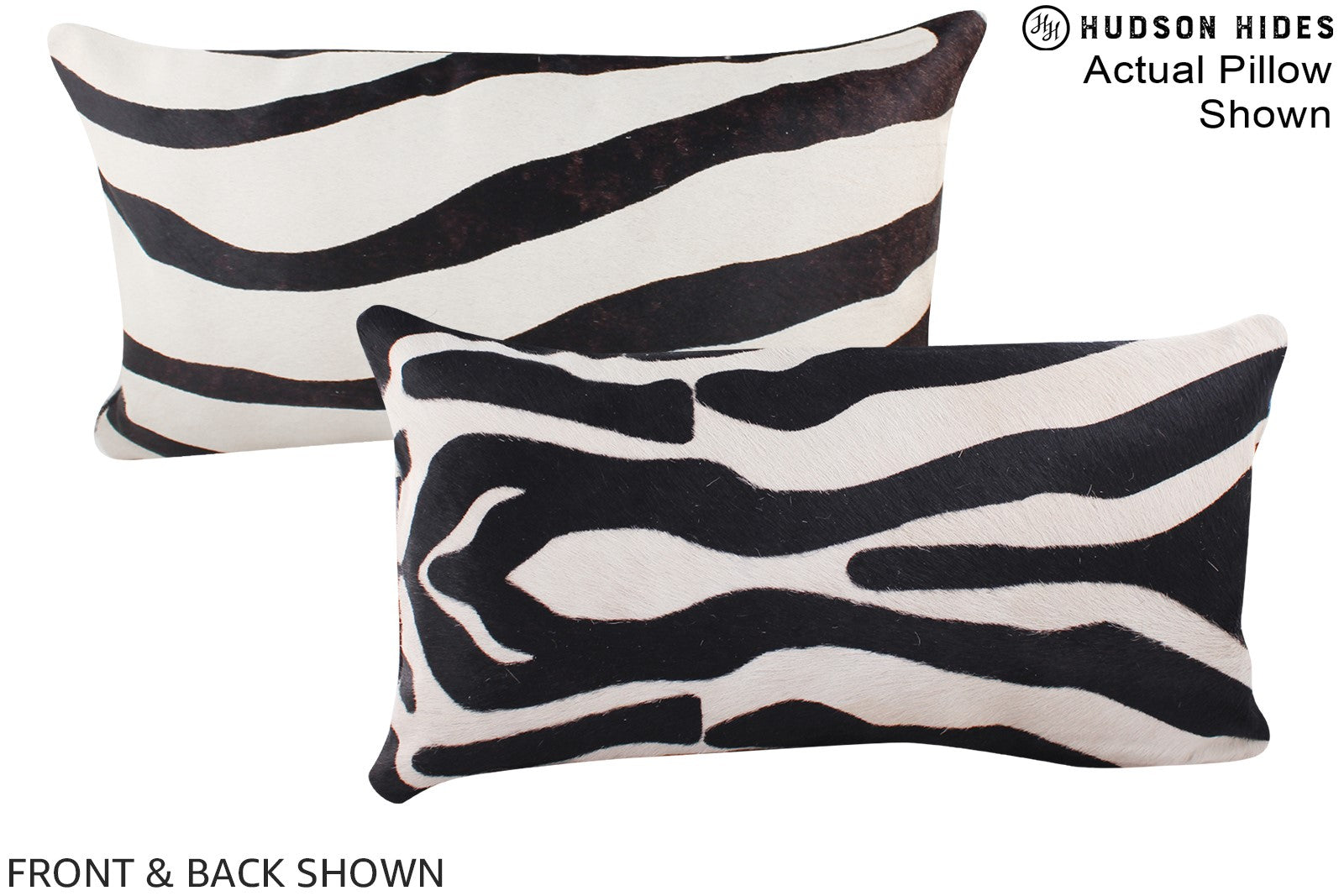 Zebra Cowhide Pillow #A16232