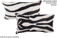 Zebra 12"x22" Brazilian Cowhide Pillow #A16232 by Hudson Hides
