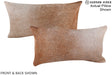 Grey with Beige 12"x22" Brazilian Cowhide Pillow #A16234 by Hudson Hides