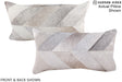 Patchwork 12"x22" Brazilian Cowhide Pillow #A16237 by Hudson Hides
