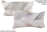 Patchwork 12"x22" Brazilian Cowhide Pillow #A16237 by Hudson Hides