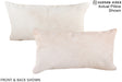 Champagne 12"x22" Brazilian Cowhide Pillow #A16239 by Hudson Hides
