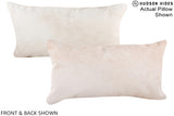 Champagne 12"x22" Brazilian Cowhide Pillow #A16239 by Hudson Hides