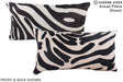 Zebra 12"x22" Brazilian Cowhide Pillow #A16244 by Hudson Hides