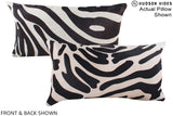 Zebra 12"x22" Brazilian Cowhide Pillow #A16244 by Hudson Hides