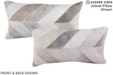 Patchwork 12"x22" Brazilian Cowhide Pillow #A16245 by Hudson Hides