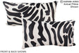 Zebra 12"x22" Brazilian Cowhide Pillow #A16248 by Hudson Hides
