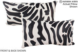 Zebra 12"x22" Brazilian Cowhide Pillow #A16248 by Hudson Hides
