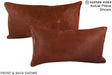 Solid Brown 12"x22" Brazilian Cowhide Pillow #A16253 by Hudson Hides