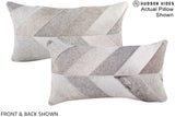 Patchwork 12"x22" Brazilian Cowhide Pillow #A16255 by Hudson Hides