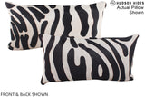 Zebra 12"x22" Brazilian Cowhide Pillow #A16261 by Hudson Hides