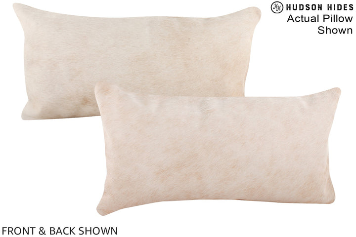 Beige 12"x22" Brazilian Cowhide Pillow #A16263 by Hudson Hides