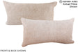 Grey with Beige 12"x22" Brazilian Cowhide Pillow #A16266 by Hudson Hides