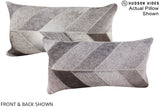 Patchwork 12"x22" Brazilian Cowhide Pillow #A16267 by Hudson Hides