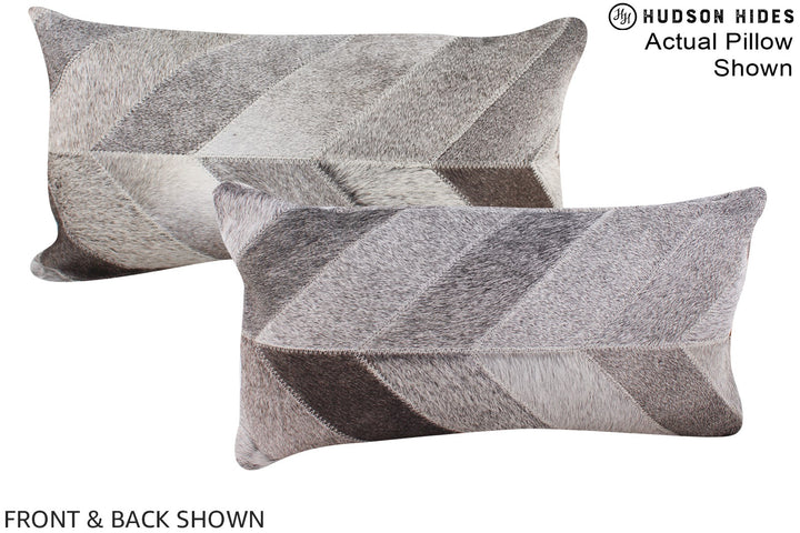 Patchwork 12"x22" Brazilian Cowhide Pillow #A16267 by Hudson Hides