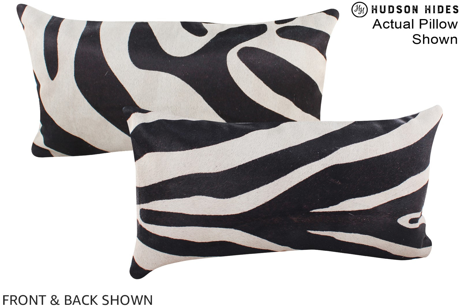 Zebra Cowhide Pillow #A16271