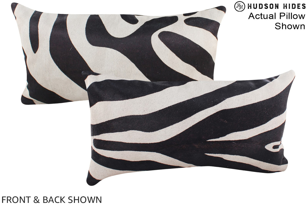 Zebra Cowhide Pillow #A16271