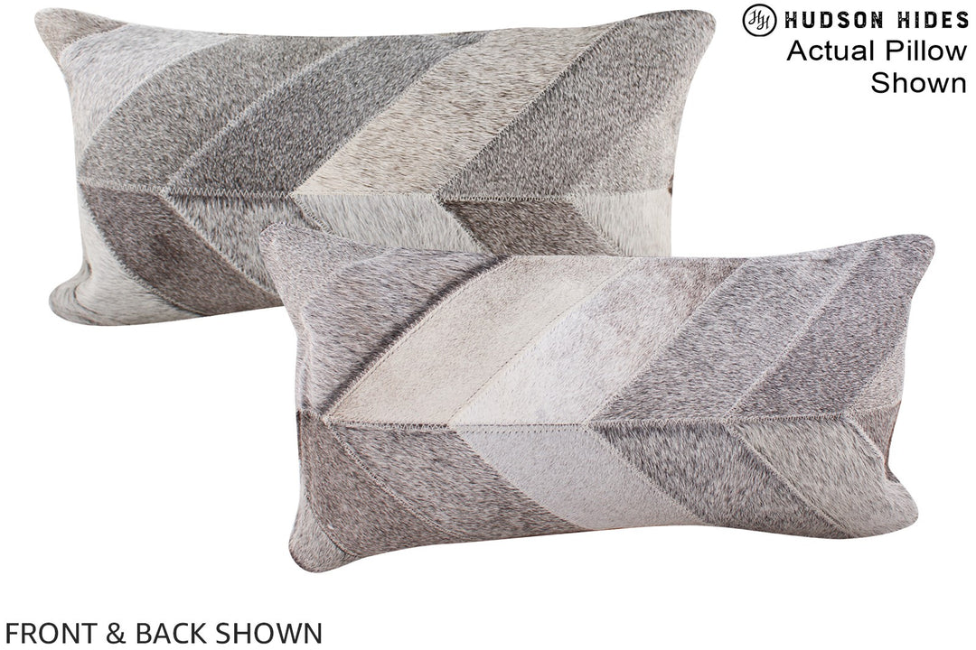 Patchwork 12"x22" Brazilian Cowhide Pillow #A16276 by Hudson Hides