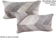 Patchwork 12"x22" Brazilian Cowhide Pillow #A16276 by Hudson Hides