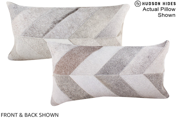 Patchwork 12"x22" Brazilian Cowhide Pillow #A16280 by Hudson Hides
