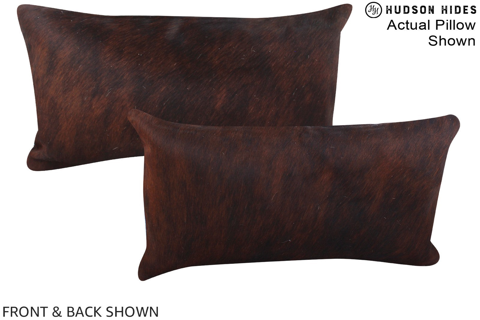 Dark Brindle Cowhide Pillow #A16286