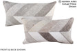 Patchwork 12"x22" Brazilian Cowhide Pillow #A16288 by Hudson Hides