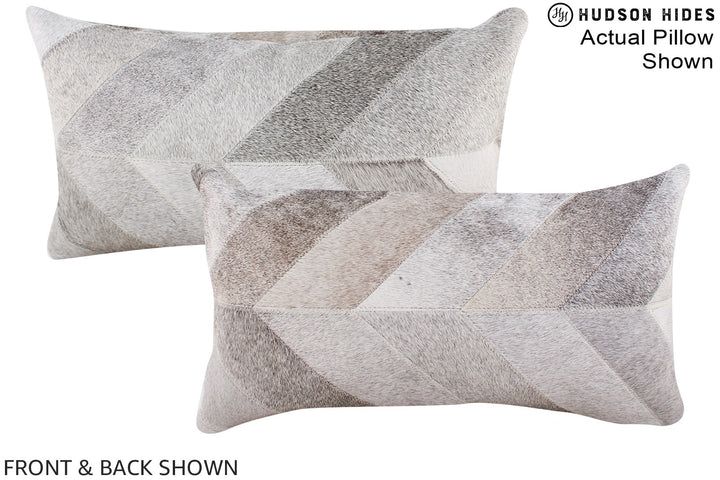 Patchwork 12"x22" Brazilian Cowhide Pillow #A16297 by Hudson Hides