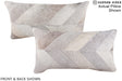 Patchwork 12"x22" Brazilian Cowhide Pillow #A16305 by Hudson Hides
