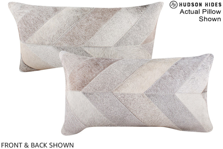 Patchwork 12"x22" Brazilian Cowhide Pillow #A16305 by Hudson Hides