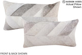 Patchwork 12"x22" Brazilian Cowhide Pillow #A16307 by Hudson Hides