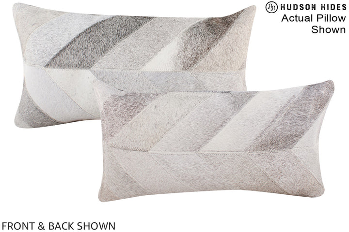 Patchwork 12"x22" Brazilian Cowhide Pillow #A16307 by Hudson Hides