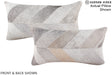 Patchwork 12"x22" Brazilian Cowhide Pillow #A16310 by Hudson Hides
