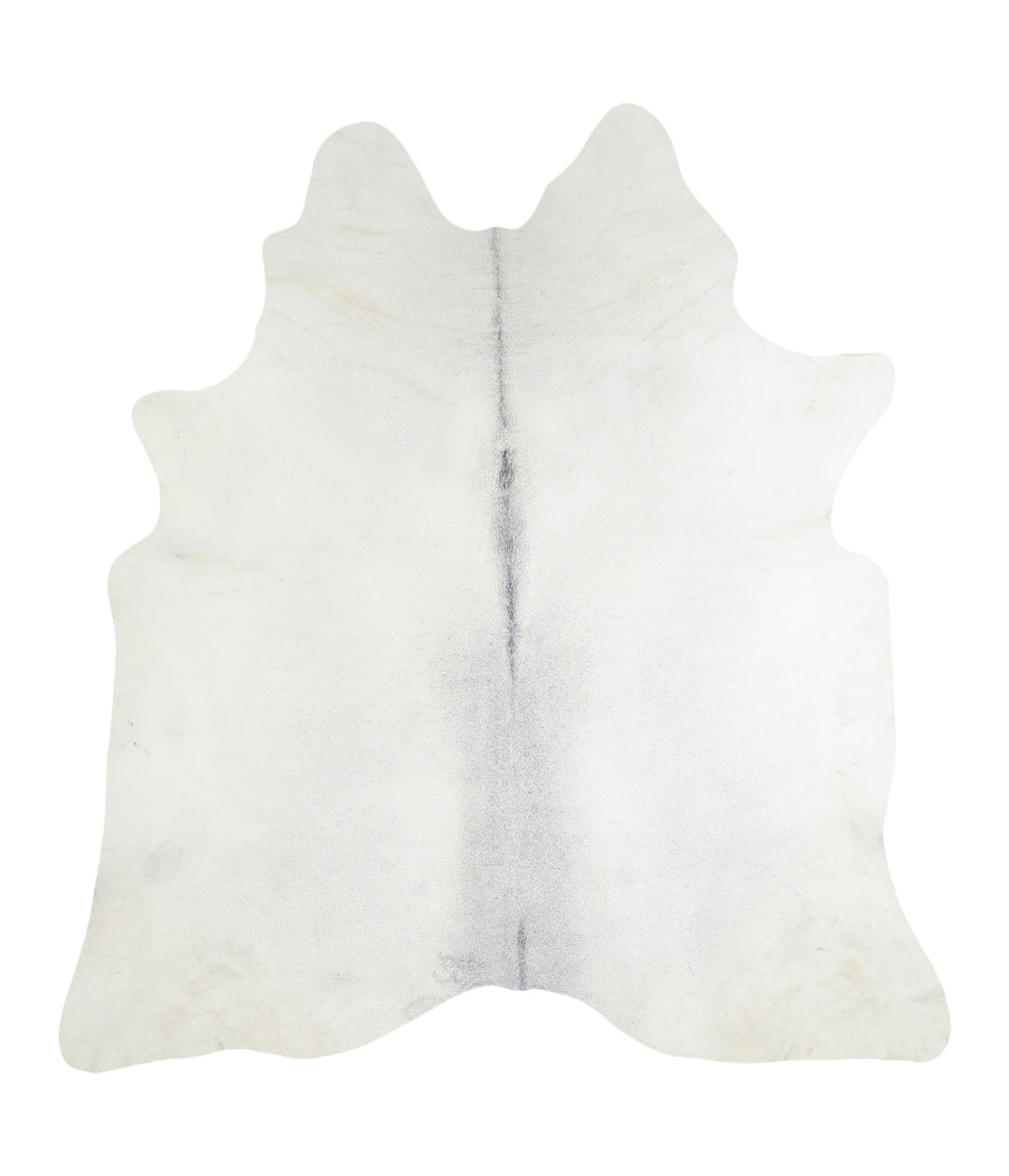 Light Grey X-Large Brazilian Cowhide Rug 7'3"H x 6'8"W #A16318R by Hud