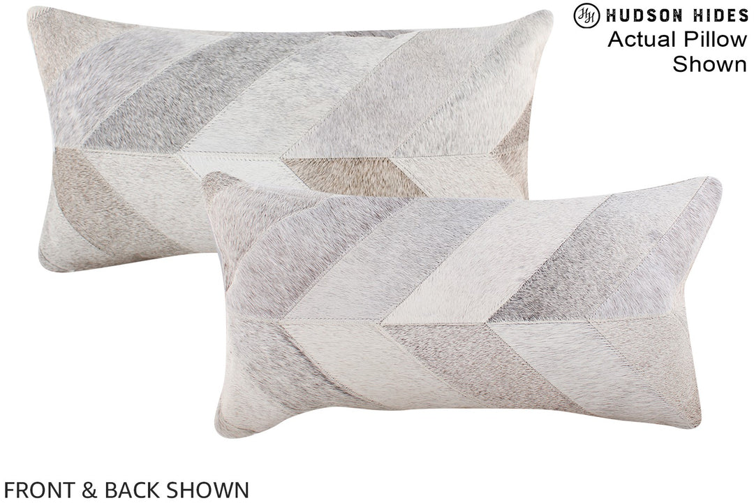 Patchwork 12"x22" Brazilian Cowhide Pillow #A16320 by Hudson Hides