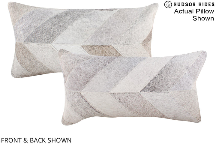 Patchwork 12"x22" Brazilian Cowhide Pillow #A16320 by Hudson Hides